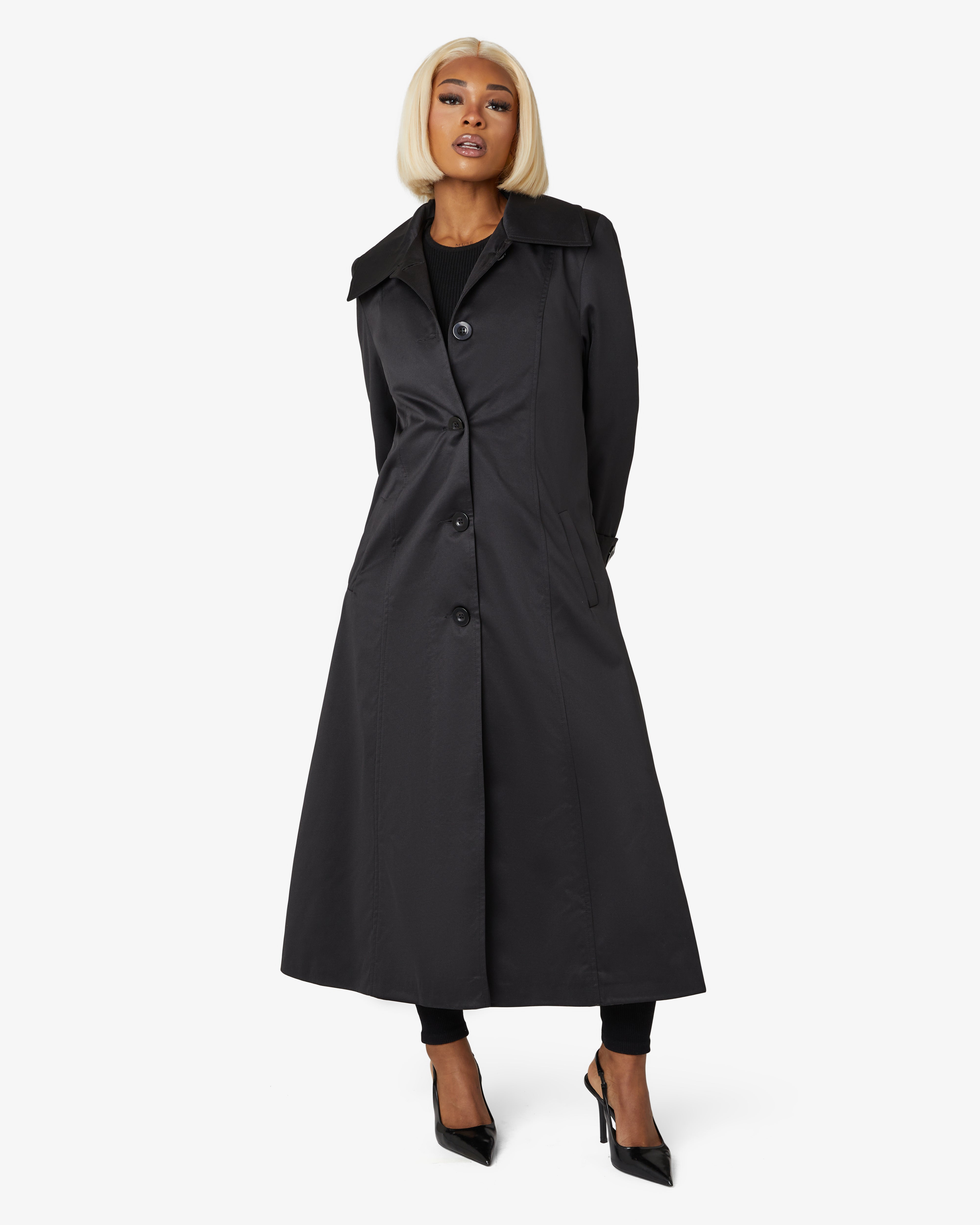 Black mac coat hotsell