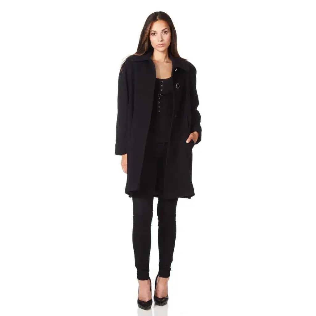 PRE ORDER Wool and Cashmere Blend Swing Coat 1711