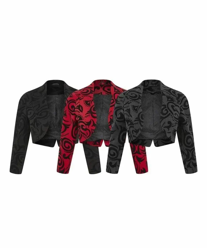 Ladies red 2025 bolero jacket
