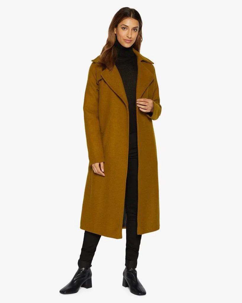 De La Creme Womens Diana Wrap Around Duster Coat