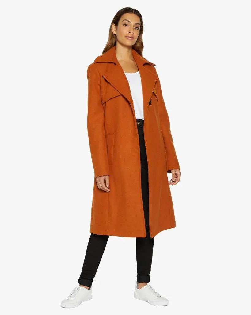 Burnt orange duster outlet coat