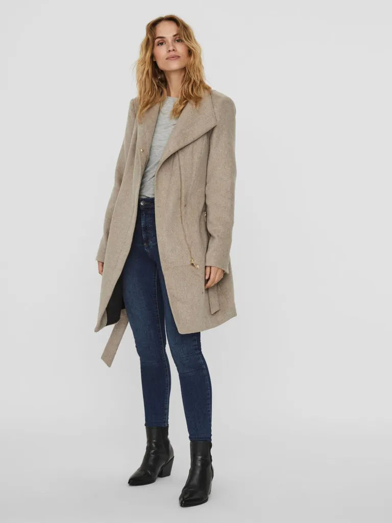 Women's grey sales wool winter coat