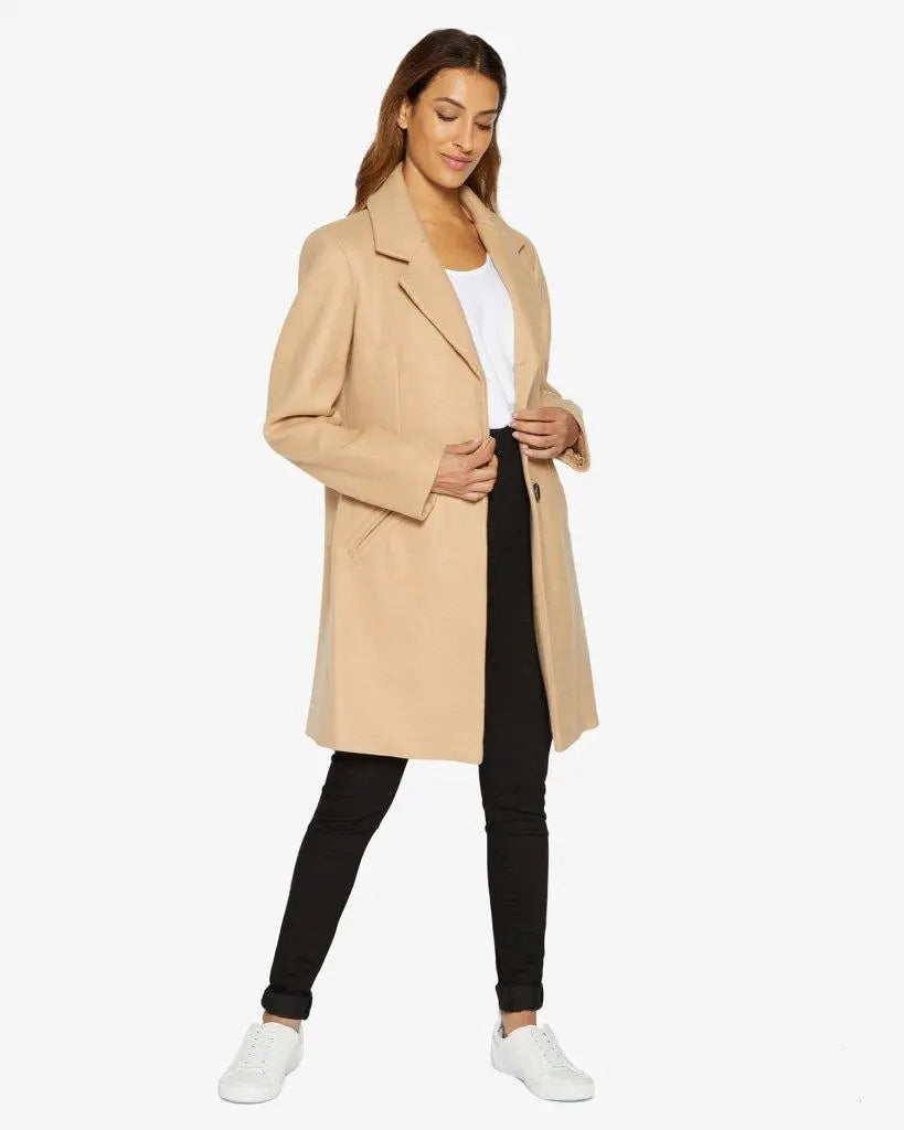 De La Creme Fashions Sara Covert Button Up Coat De La Creme Fashions