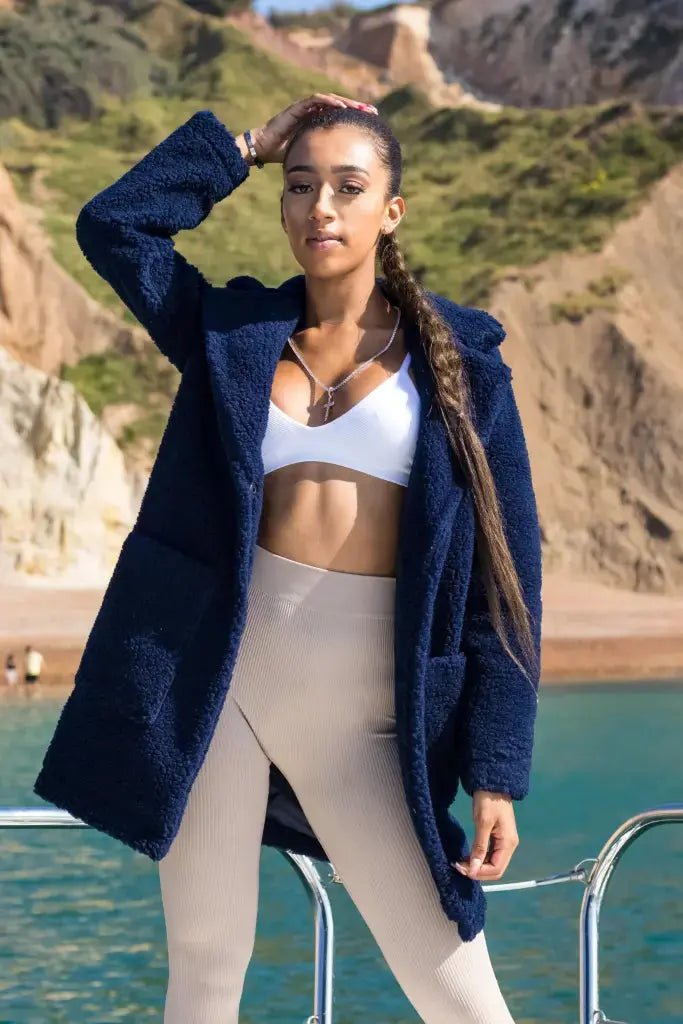 Teddy coat top womens uk