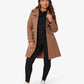 High Neck Belted Military Style Coat (1502)