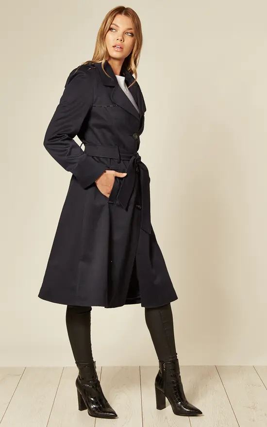 Spring/Summer Lightweight Military Duster Trench Coat
