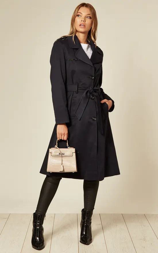 Long black clearance duster coat womens