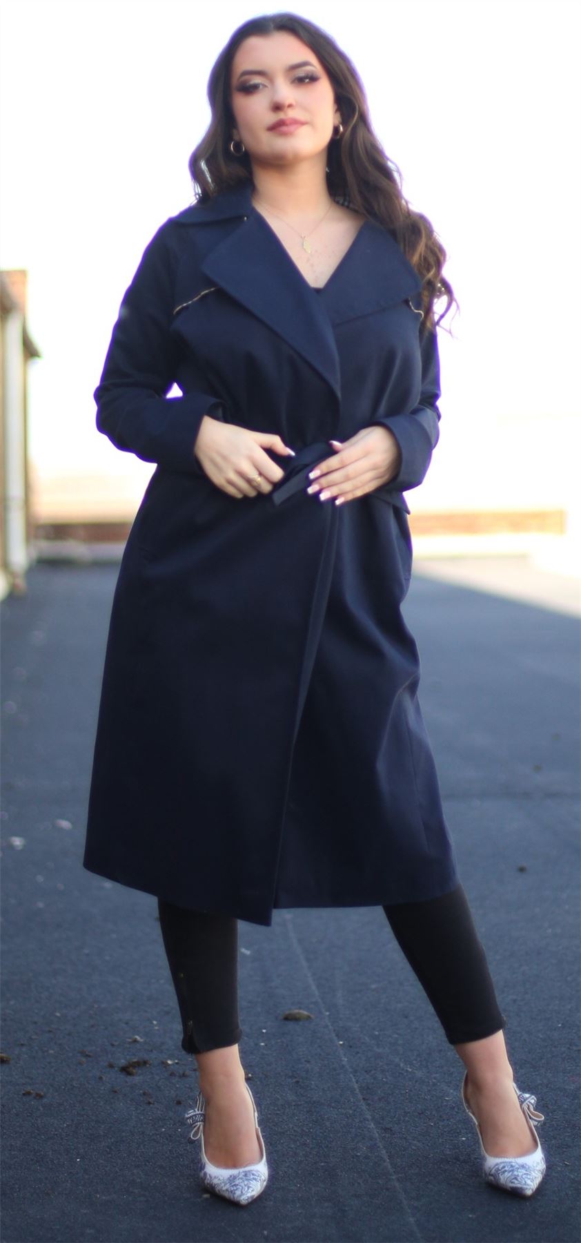 Black plus size outlet duster coat