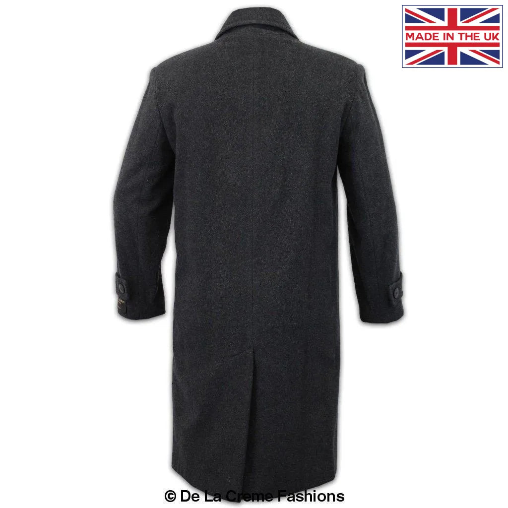 De La Creme MAN - Wool & Cashmere Long Formal Undertaker Security Overcoat