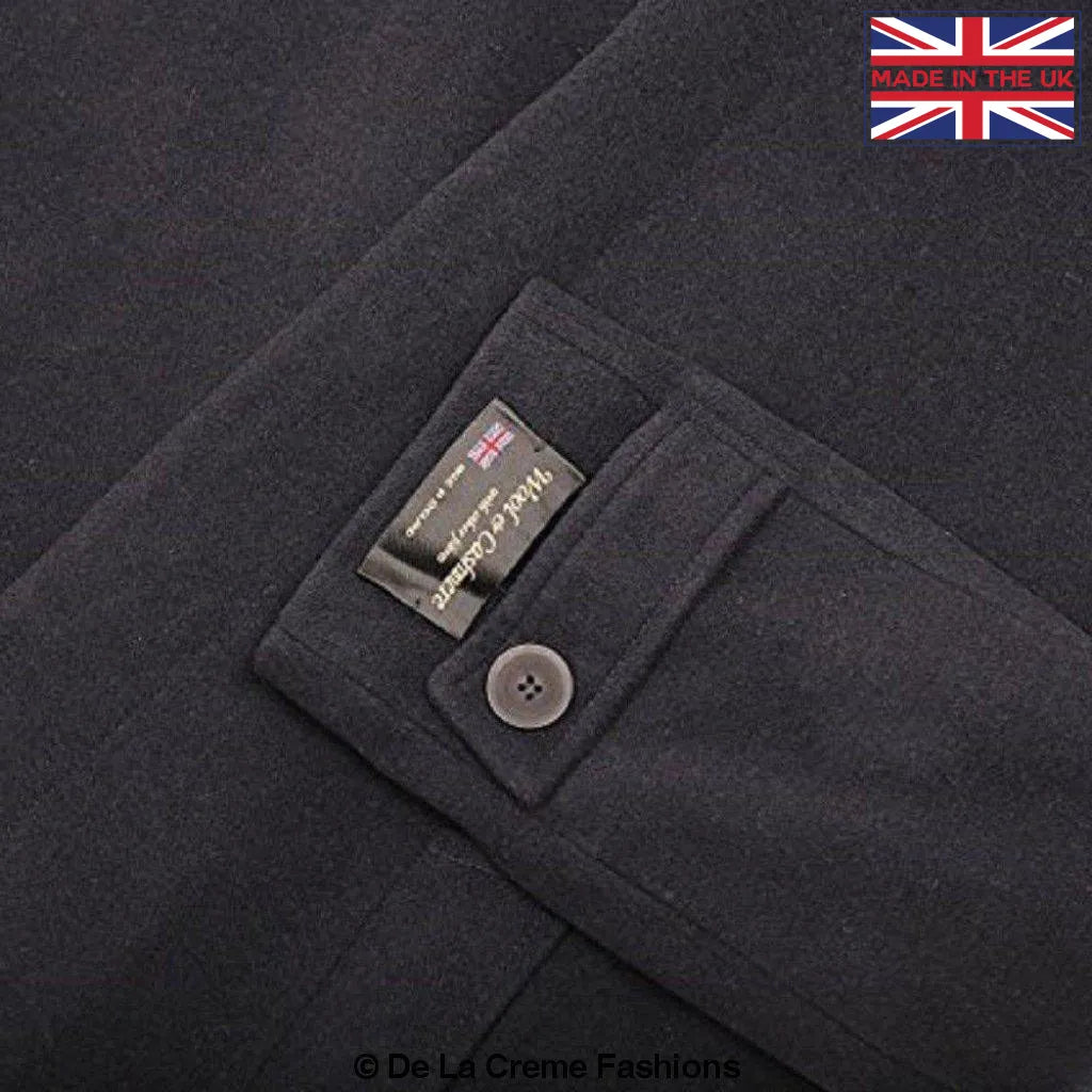 De La Creme MAN - Wool & Cashmere Long Formal Undertaker Security Overcoat