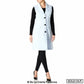 De La Creme - Womens Spring/Summer Sleeveless Hip Length Blazer Coat