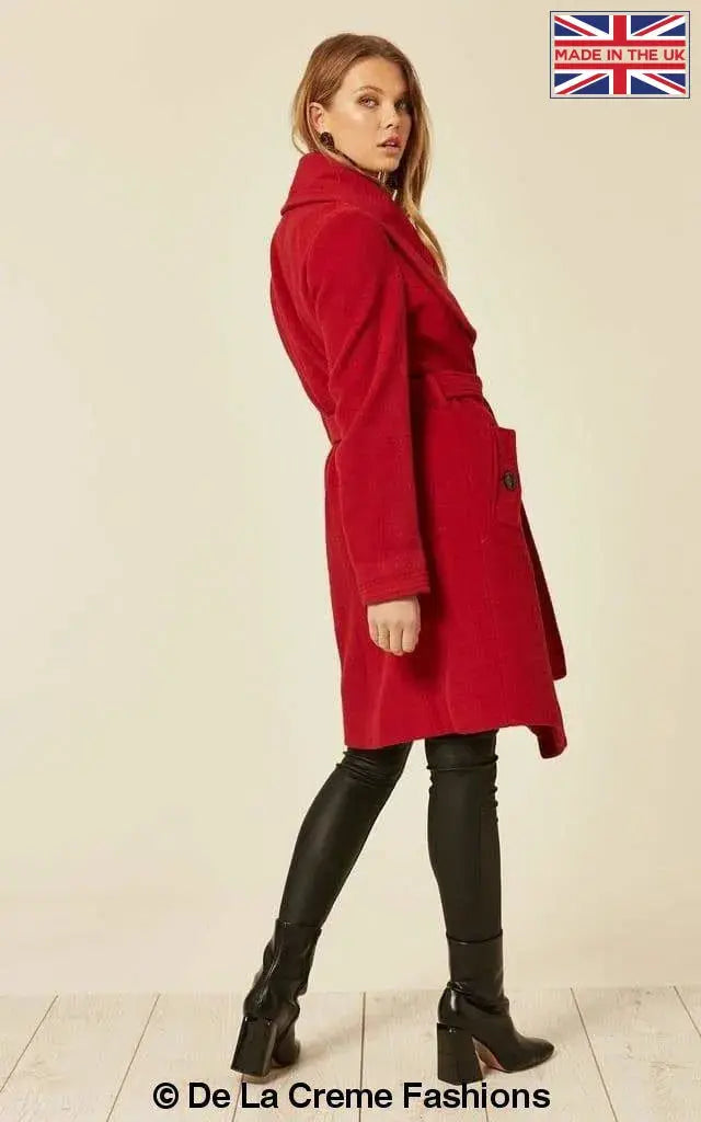 Red 2025 duster jacket