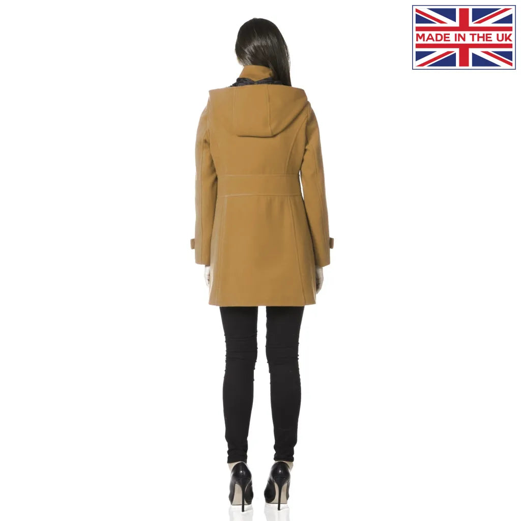 Hooded Zip Toggle Fastened Coat