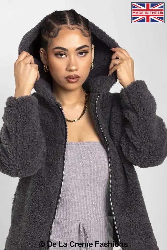 Borg teddy 2025 jacket womens