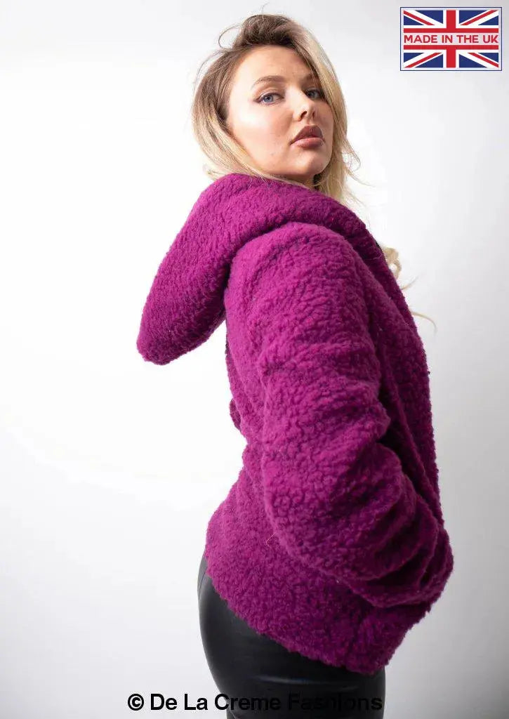 Purple teddy 2025 bear jacket