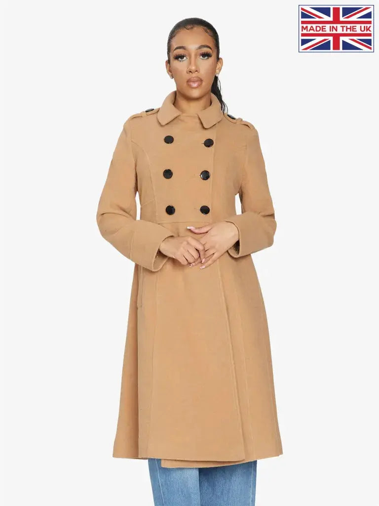 A line wool coat sales