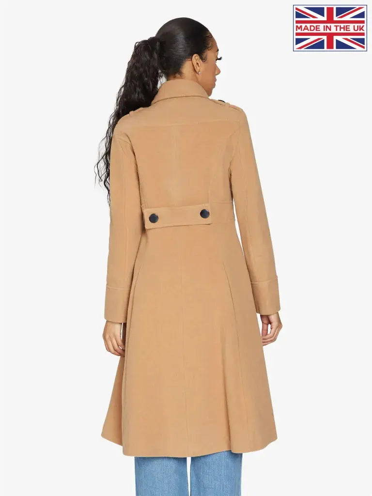 De La Creme Womens A Line Double Breasted Coat