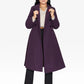 A-Line Double Breasted Coat (2023) Purple / Uk 18/eu 46/us 14