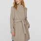 Recycled Wool Blend Belted Winter Coat Coats & Jackets