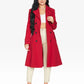 Spring/summer Double Breasted Trench Mac Coat (1201-Sp) Red / Uk 8/eu 36/us 4/xs