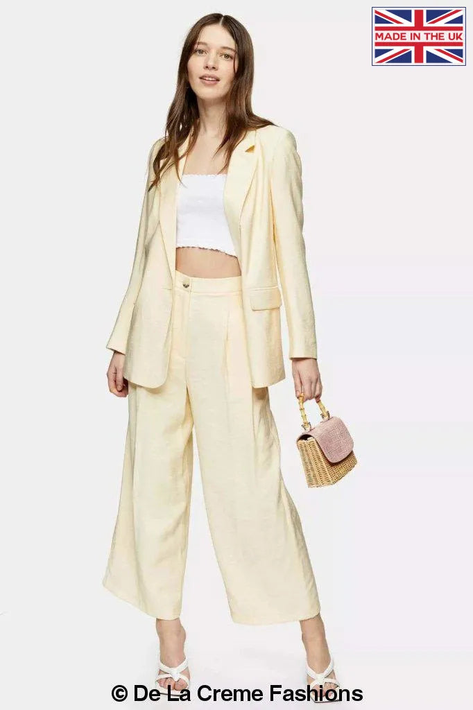 Yellow Floral Print Wide Leg Trousers | Topshop | Topshop outfit, Women  dress collection, Wide leg trousers