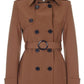 Women's Spring/Summer Double Breasted Short Belted Coat
