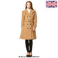 Amber Wool Blend Double Breasted Trench Coat