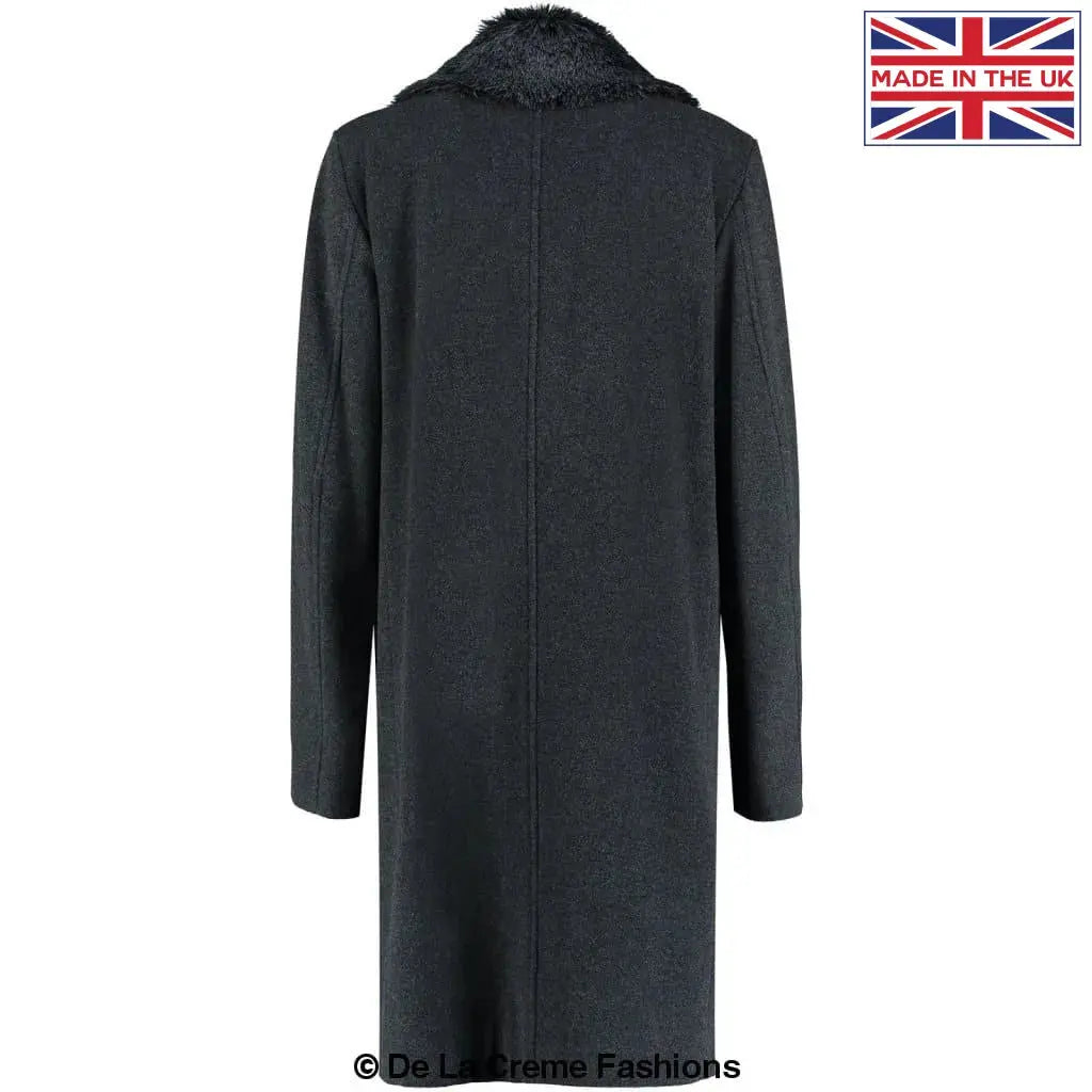 Single breasted 2025 wool mix overcoat