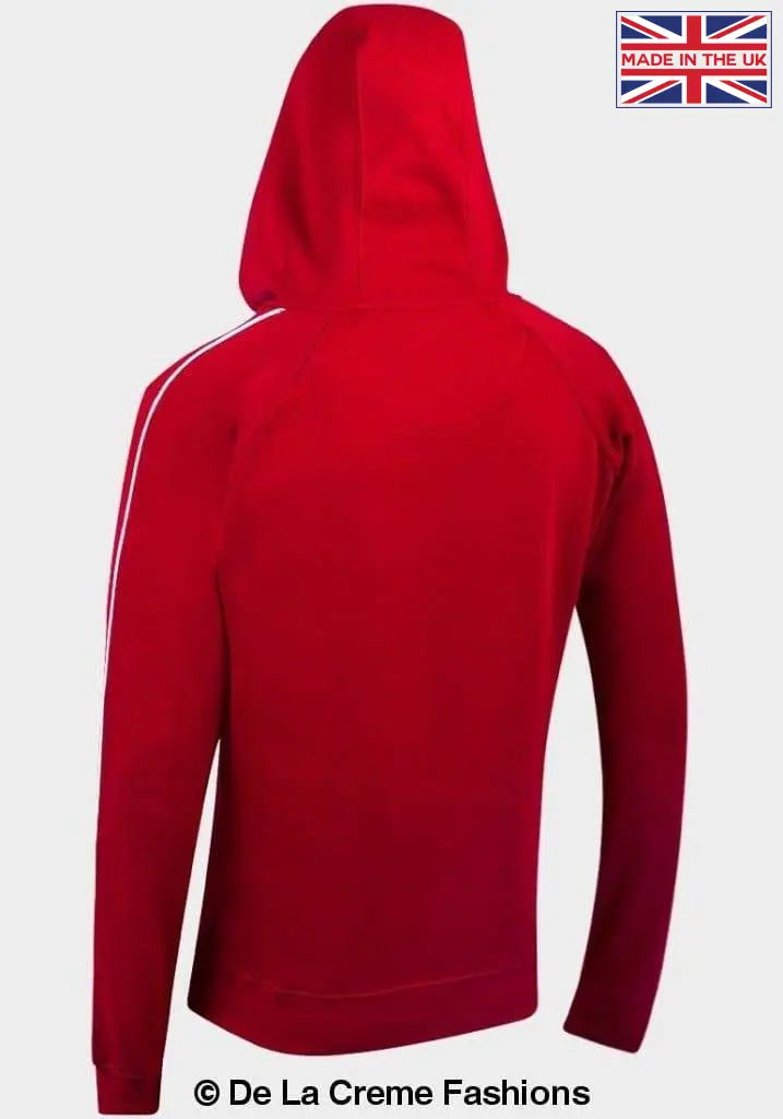 Brave Soul - Mens Red Fleece Lined Pocket Hoodie