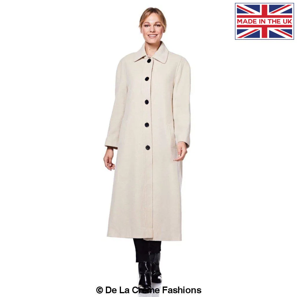 De La Creme - Womens Wool & Cashmere Blend Plus Size Long Coat