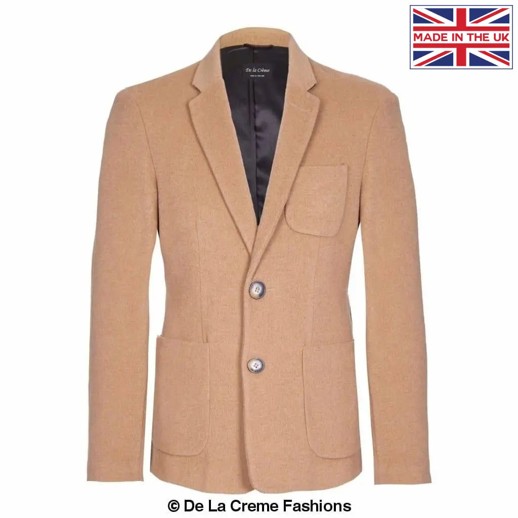 De La Creme MAN - Men's Wool & Cashmere Blend Blazer