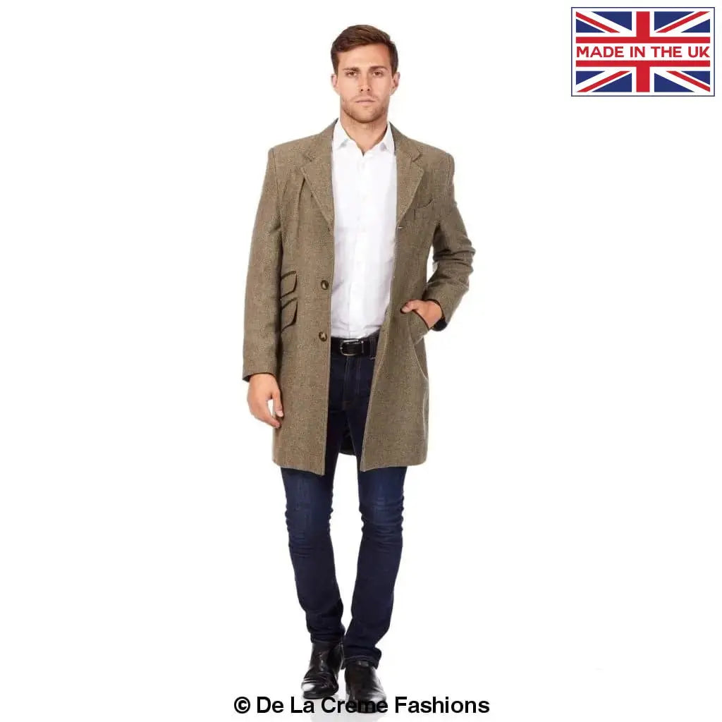 Men's wool 2025 blend coat