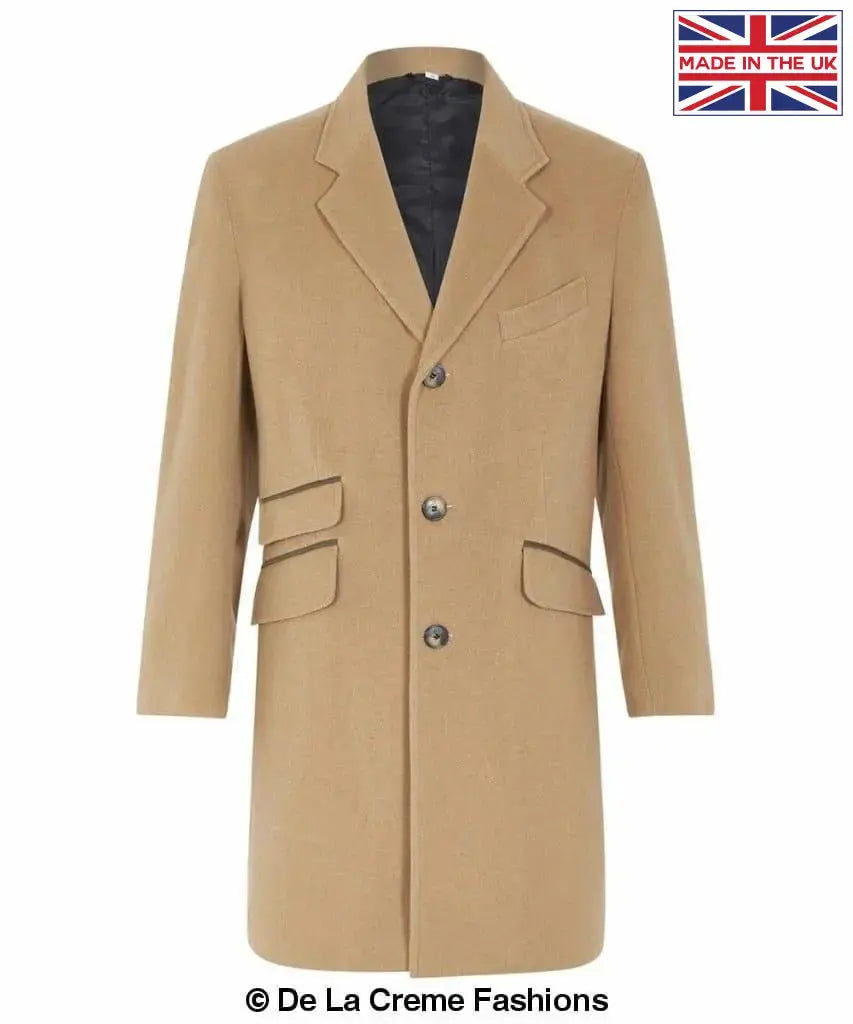 Crombie sales coat camel