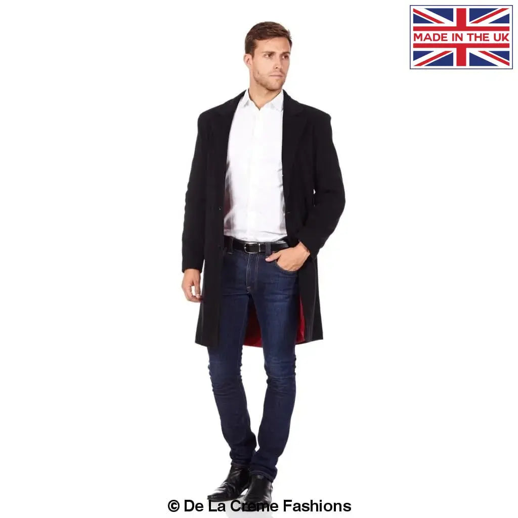 Men's cashmere 2025 wool blend overcoat