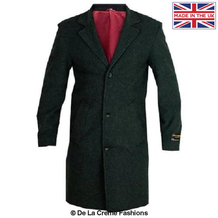 De La Creme MAN - Wool & Cashmere Blend Formal Security Overcoat