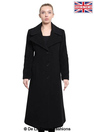 De La Creme - Womens Large Lapel Long Coat