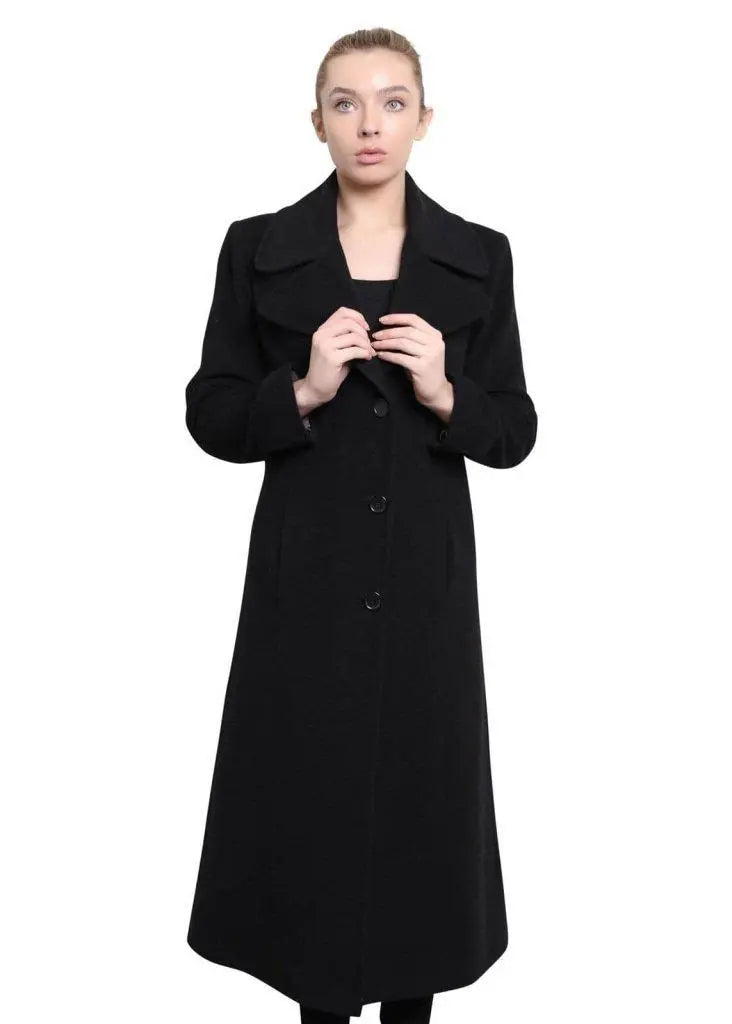 De La Creme - Womens Large Lapel Long Coat – De La Creme Fashions