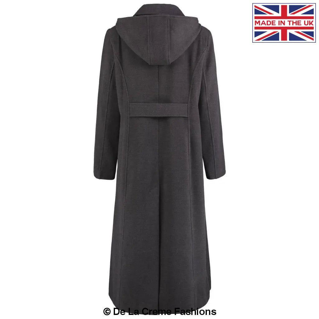 De La Creme - Womens Longline Hooded Winter Coat