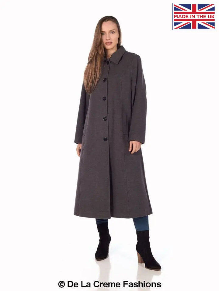 De La Creme - Womens Longline Hooded Winter Coat