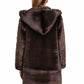 De La Creme - Women's Luxury Faux Fur Jacket Ladies Hooded Winter Coat