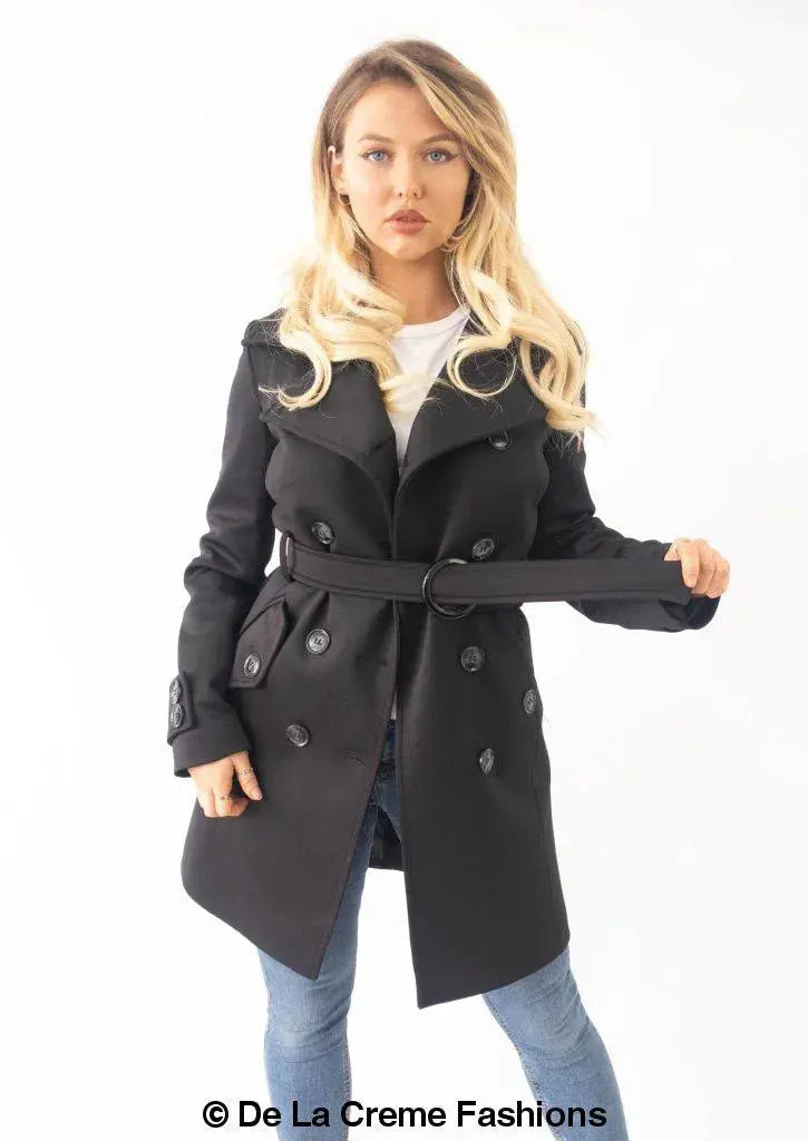 Mid length 2025 pea coat womens