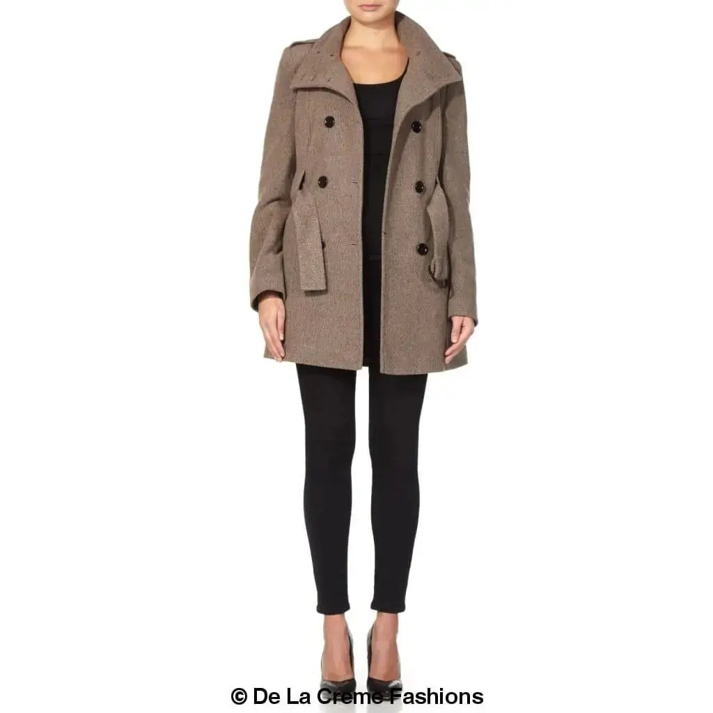 Military style wool coat best sale