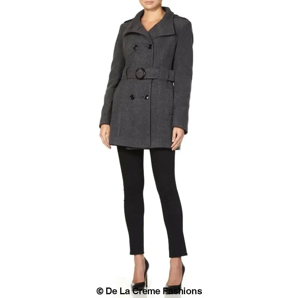 Military wool 2025 look coat