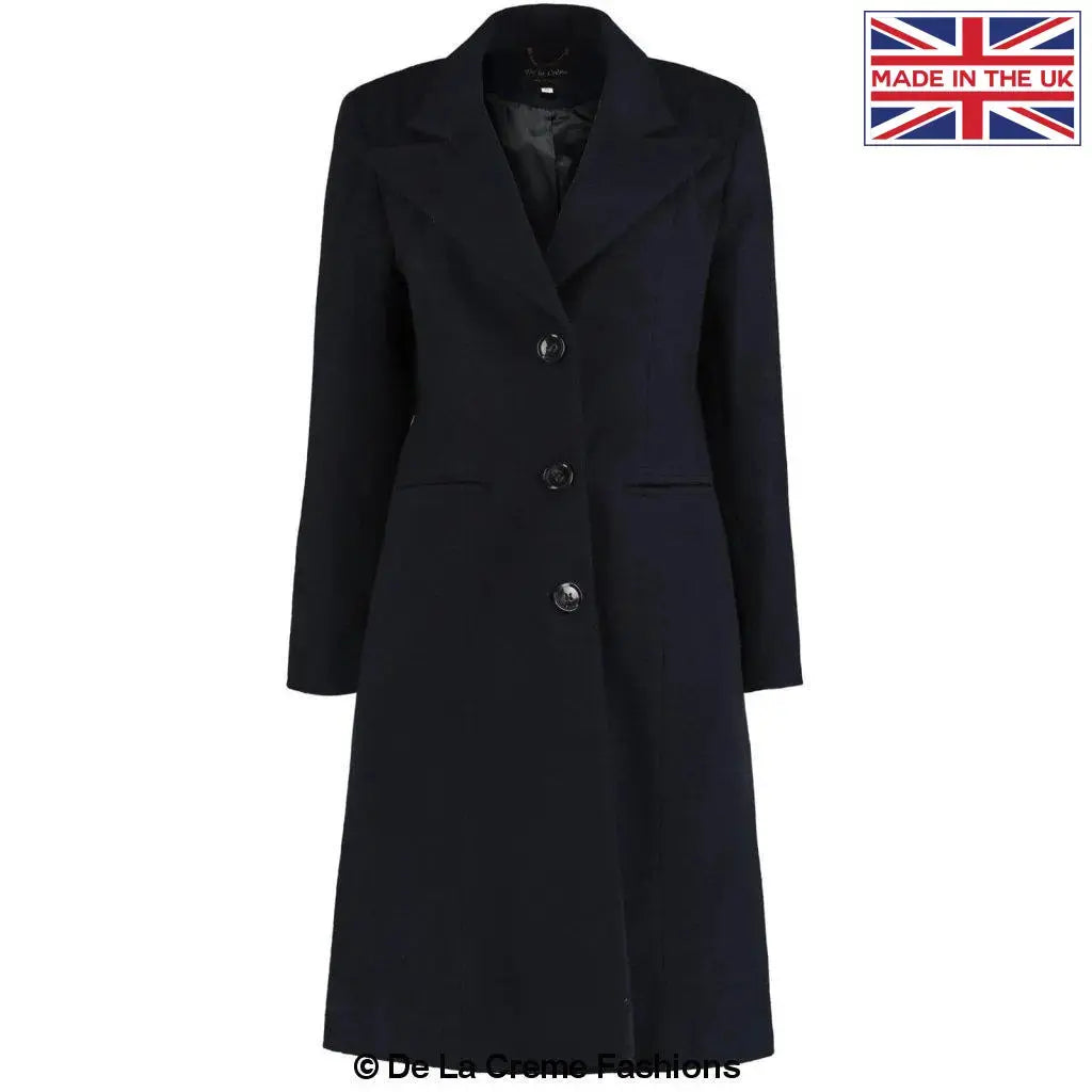 De La Creme Women s Mohair Blend Longline Winter Coat