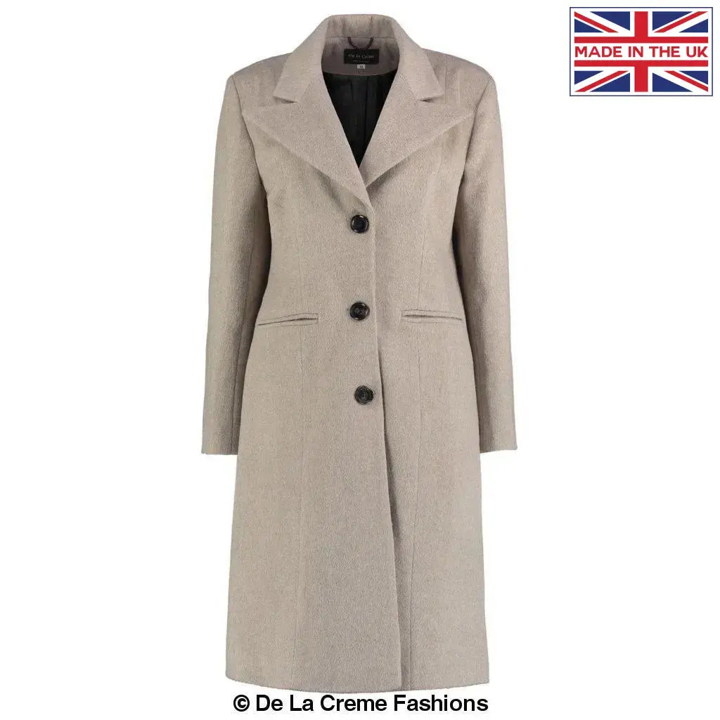 Grey top mohair coat