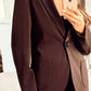 De La Creme - Womens Patch Pocket Tailored Fit Blazer