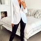 De La Creme - Womens Patch Pocket Tailored Fit Blazer White / Uk 8/eu 36/us 4