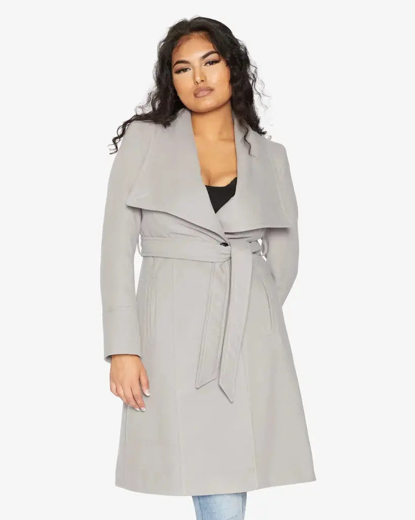 Navy waterfall duster coat deals