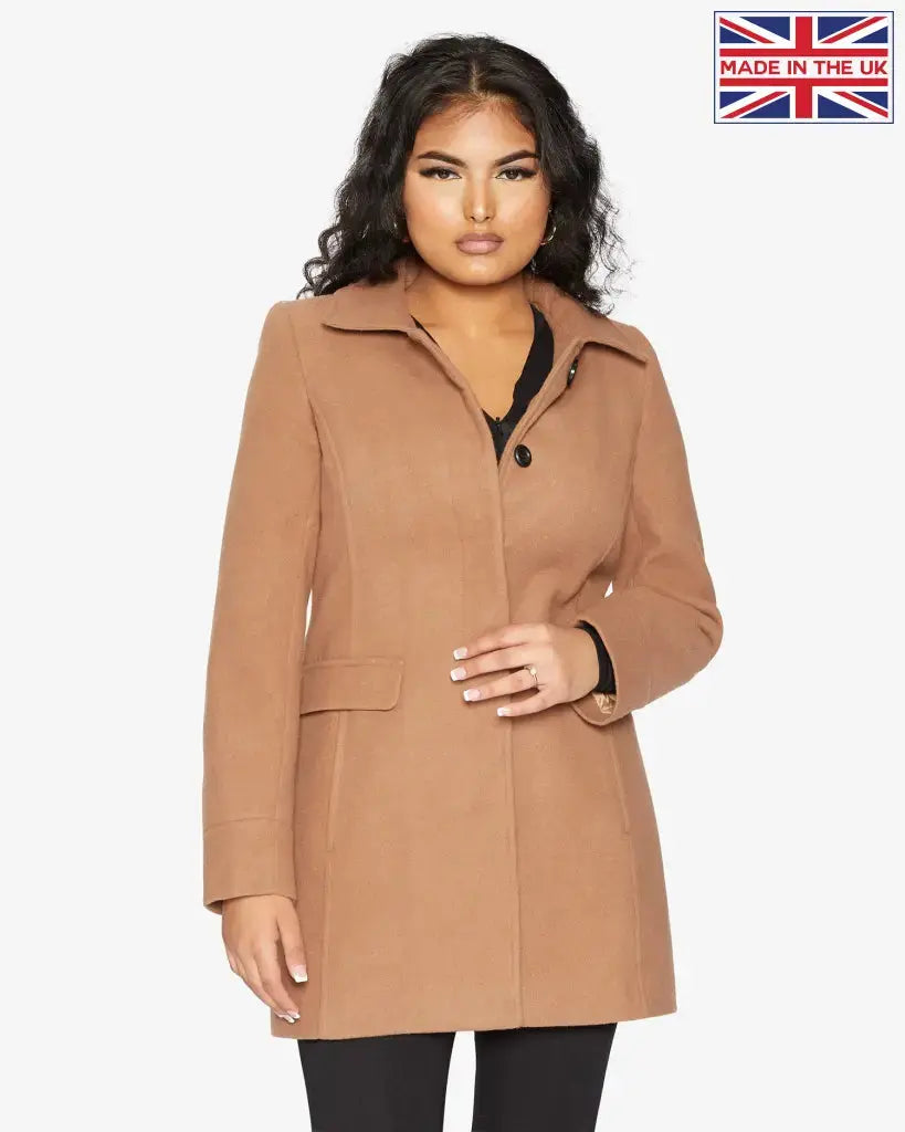 Hip length shop coat