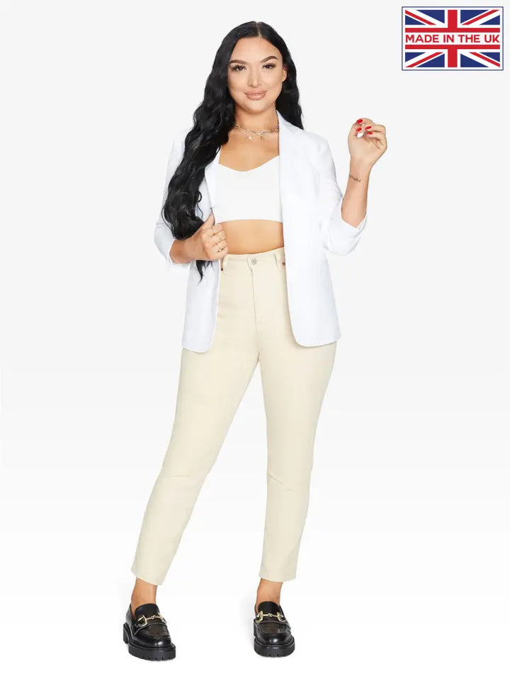 Edge To Blazer White / Uk 20/eu 48/us 16